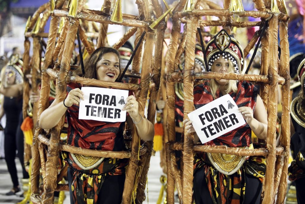 Fora Temer Vira Samba Enredo No Desfile Das Campe s Notibras